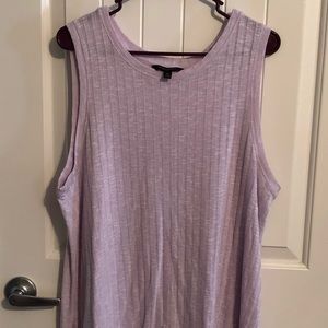 Lavender, semi-sheer sweater tank